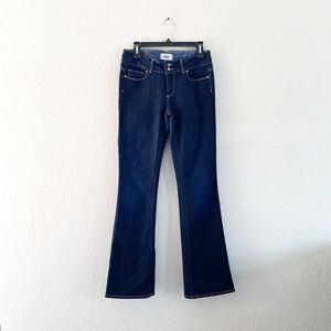 Paige Hidden Hills Dark Blue Wash Denim‎ Blue Jeans
